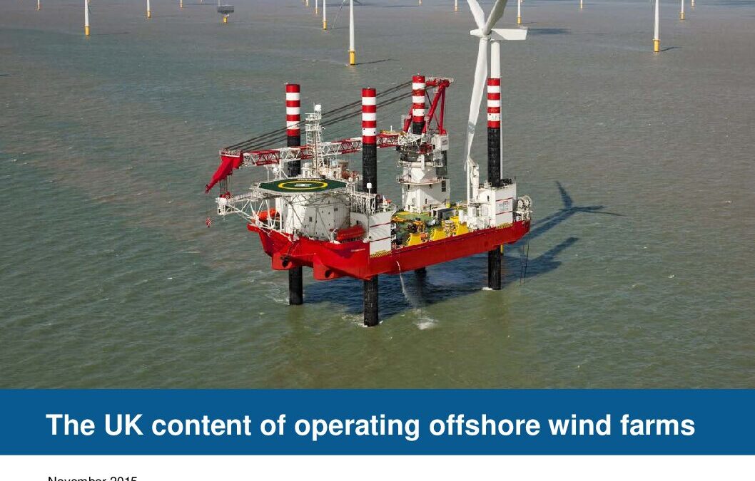 UK content of operating UK wind farms