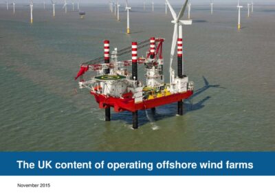 UK content of operating UK wind farms