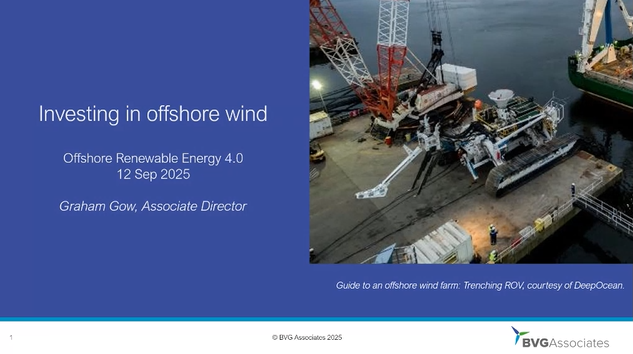 Investment Attractiveness in offshore wind
